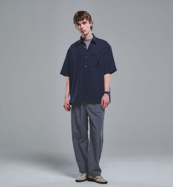 UNITED ARROWS green label relaxing「ワッシャー ポプリン ボックスシルエット 半袖 シャツ」|シャツ・ブラウス|