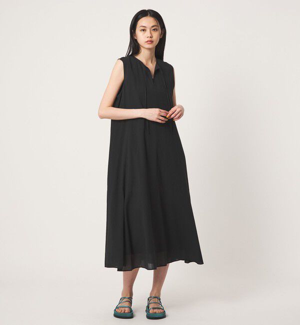EMMEL REFINES「＜EMMEL REFINES＞EM Cボイル パネルキリカエ 2WAY ワンピース」|ワンピース|BLACK