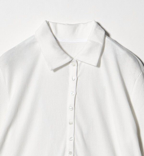 UNITED ARROWS green label relaxing「【WEB限定】＜at ease＞シアーテレコ エリツキ カットソー」|Tシャツ・カットソー|