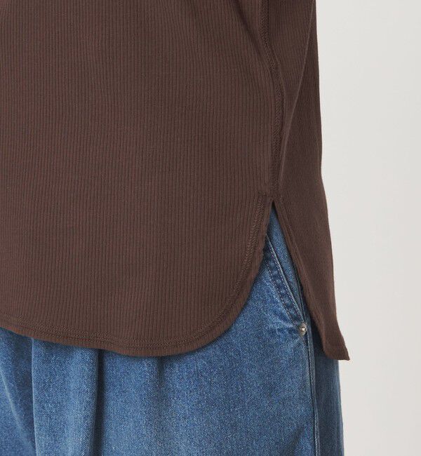 UNITED ARROWS green label relaxing「【WEB限定】＜at ease＞シアーテレコ エリツキ カットソー」|Tシャツ・カットソー|