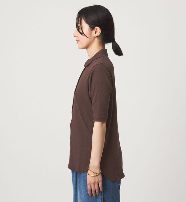 UNITED ARROWS green label relaxing「【WEB限定】＜at ease＞シアーテレコ エリツキ カットソー」|Tシャツ・カットソー|