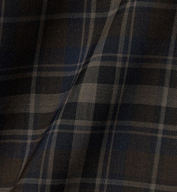 UNITED ARROWS green label relaxing「ウォッシャブル TW サイロ ジャストルーズ チェック柄 半袖 シャツ -通気性・接触冷感-」|シャツ・ブラウス|