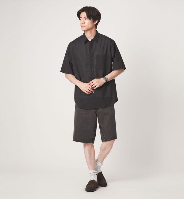 UNITED ARROWS green label relaxing「ウォッシャブル TW サイロ ジャストルーズ レギュラーカラー 半袖 シャツ -通気性・接触冷感-」|シャツ・ブラウス|