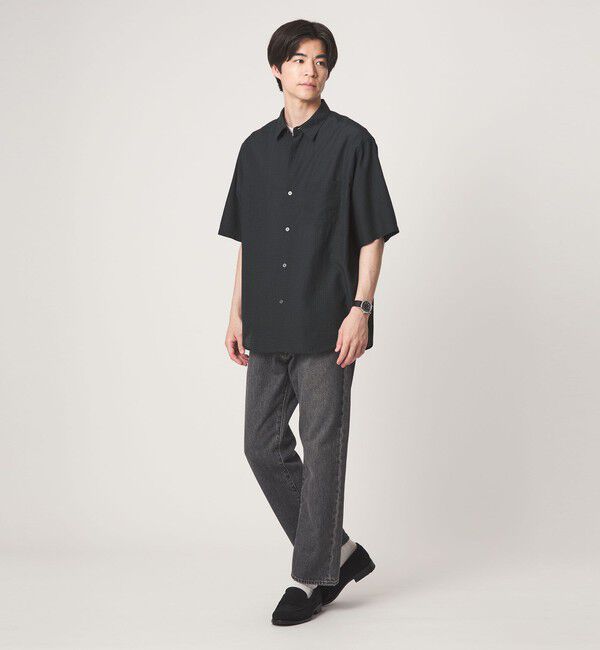 UNITED ARROWS green label relaxing「シアー ギンガムチェック ジャストルーズ 半袖 シャツ」|シャツ・ブラウス|