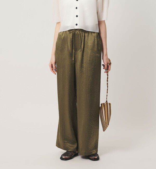 BEAUTY&YOUTH UNITED ARROWS「アセテートサテン ワイド イージーパンツ ウォッシャブル」|その他|