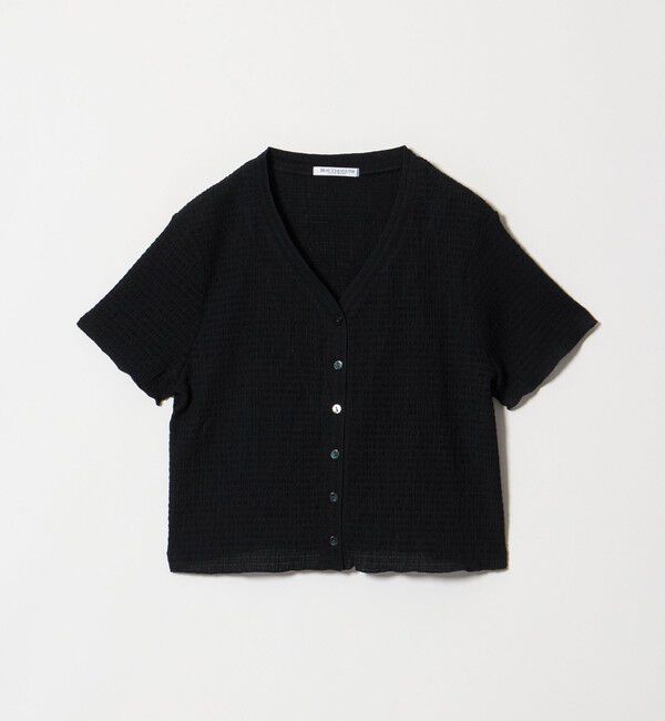 BEAUTY&YOUTH UNITED ARROWS「ソリッド＆チェック Vネック ショートスリーブ カーディガン」|カーディガン|