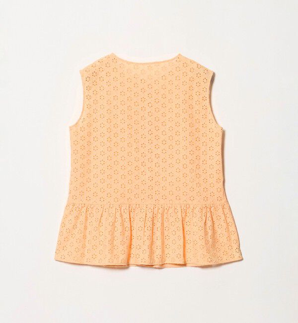 BEAUTY&YOUTH UNITED ARROWS「エンブロイダリー ペプラム ノースリーブ チュニック ウォッシャブル」|シャツ・ブラウス|