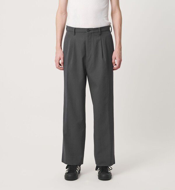 BEAUTY&YOUTH UNITED ARROWS「エアロ ツイル 1プリーツ スラックス NO.9」|チノ|