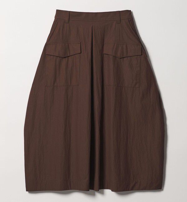 UNITED ARROWS「ポケット コクーン シルエット スカート」|スカート|DK.BROWN