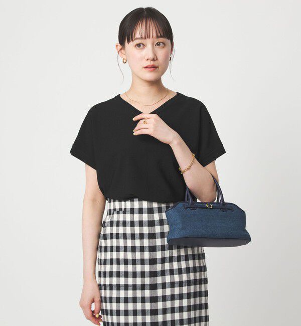 UNITED ARROWS green label relaxing「Vネック プルオーバー ニット ウォッシャブル 接触冷感 UVカット」|ニット・セーター|