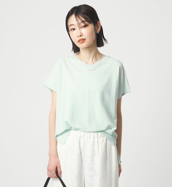 UNITED ARROWS green label relaxing「Vネック プルオーバー ニット ウォッシャブル 接触冷感 UVカット」|ニット・セーター|