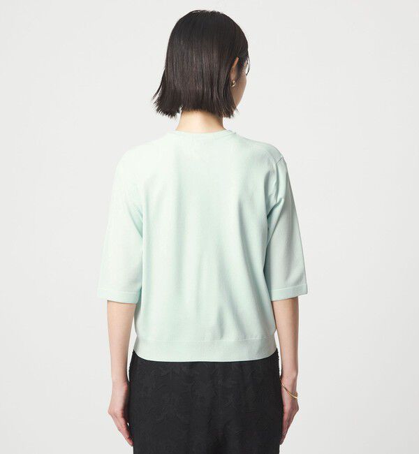 UNITED ARROWS green label relaxing「ハーフスリーブ ニット カーディガン ウォッシャブル 接触冷感 UVカット」|カーディガン|