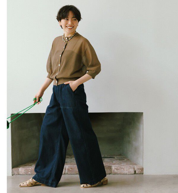 UNITED ARROWS green label relaxing「＜スタイリスト兵藤千尋さんコラボ＞ベイカー ライト デニム 接触冷感」|デニム|
