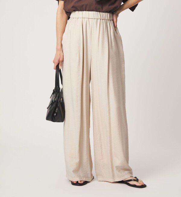 UNITED ARROWS green label relaxing「［size SHORTあり］【WEB限定】＜at ease＞ドロスト ワイド パンツ」|その他|NATURAL
