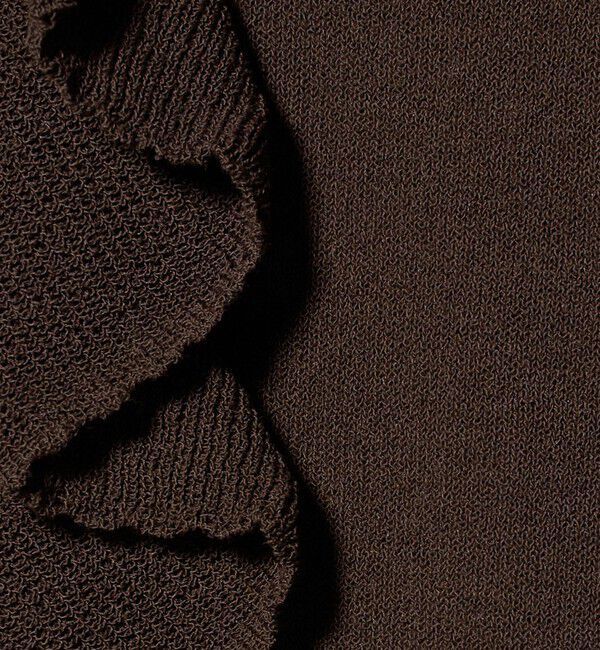 UNITED ARROWS green label relaxing「フリル ポロニット」|ニット・セーター|