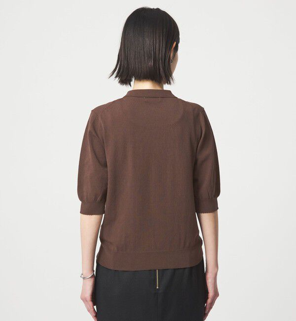 UNITED ARROWS green label relaxing「フリル ポロニット」|ニット・セーター|