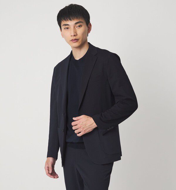 UNITED ARROWS green label relaxing「A+ プレーン 18G ビズ クルーネック 半袖ニット -ウォッシャブル-」|ニット・セーター|