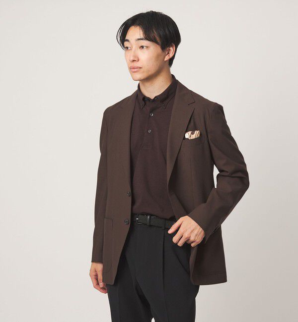 UNITED ARROWS green label relaxing「プライムフレックス ドット メッシュ ボタンダウン ビズポロ ポロシャツ -ストレッチ・吸水速乾・通気性-」|ポロシャツ|