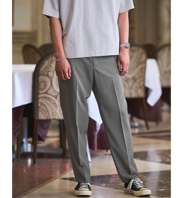 UNITED ARROWS green label relaxing「SHIELDRY ワイド ユーティリティー イージー パンツ W2 -伸縮性・UVカット・遮熱-」|その他|MD.GRAY