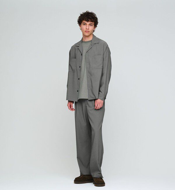 UNITED ARROWS green label relaxing「SHIELDRY フライフロント 長袖 オープンカラー シャツ -伸縮性・UVカット・遮熱-」|シャツ・ブラウス|