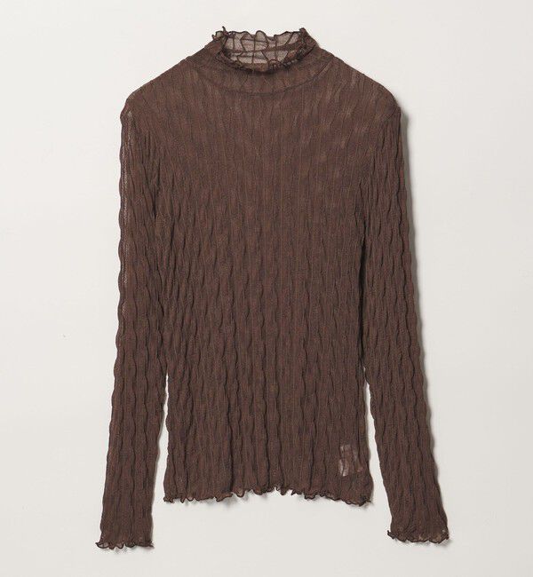 EMMEL REFINES「＜EMMEL REFINES＞EM ウェーブシアー タートル カットソー」|Tシャツ・カットソー|DK.BROWN