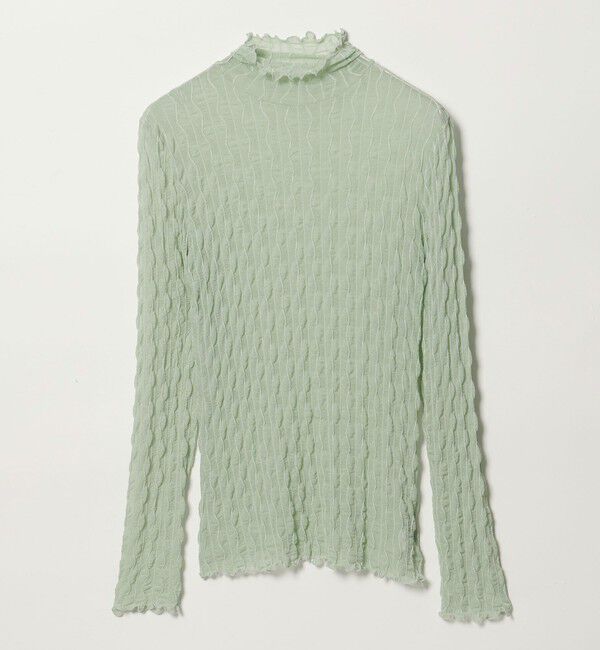 EMMEL REFINES「＜EMMEL REFINES＞EM ウェーブシアー タートル カットソー」|Tシャツ・カットソー|LIME