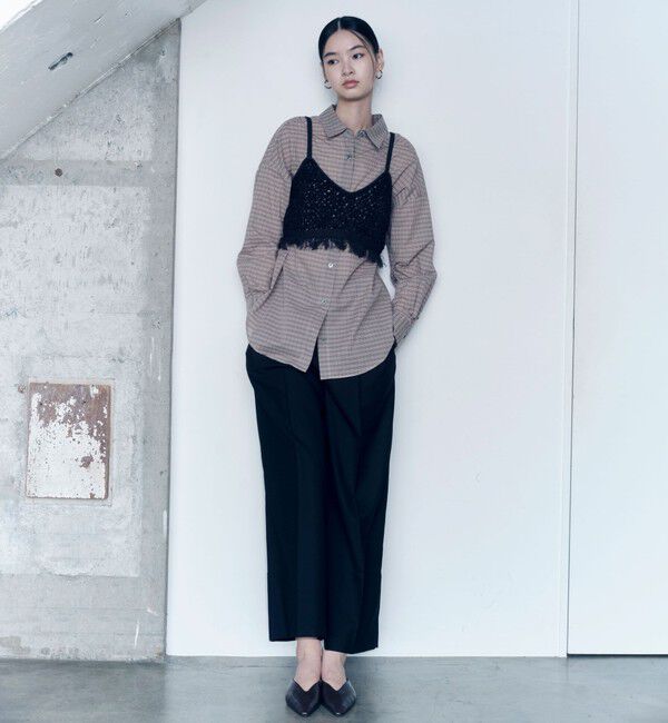 UNITED ARROWS green label relaxing「＜SEASONAL COLLECTION＞2タック ワイドパンツ」|スラックス|BLACK