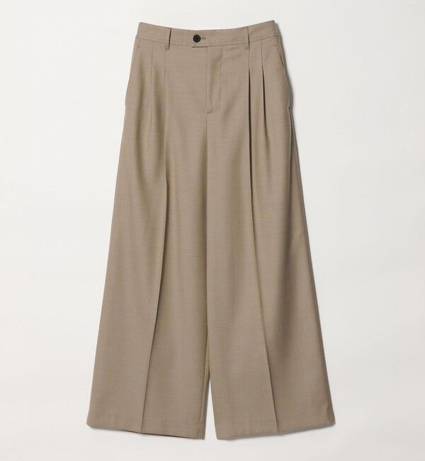 UNITED ARROWS green label relaxing「＜SEASONAL COLLECTION＞2タック ワイドパンツ」|スラックス|BEIGE