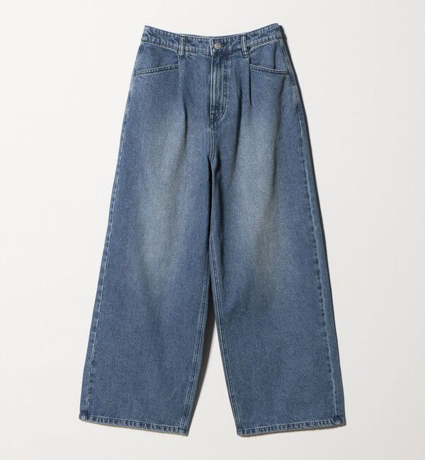 BEAUTY&YOUTH UNITED ARROWS「【WEB限定】タックワイド デニムパンツ」|デニム|