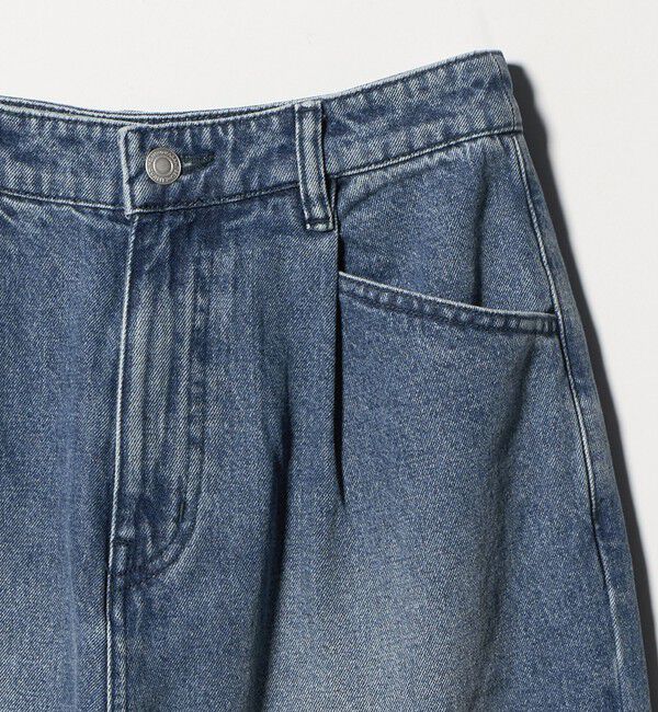 BEAUTY&YOUTH UNITED ARROWS「【WEB限定】タックワイド デニムパンツ」|デニム|