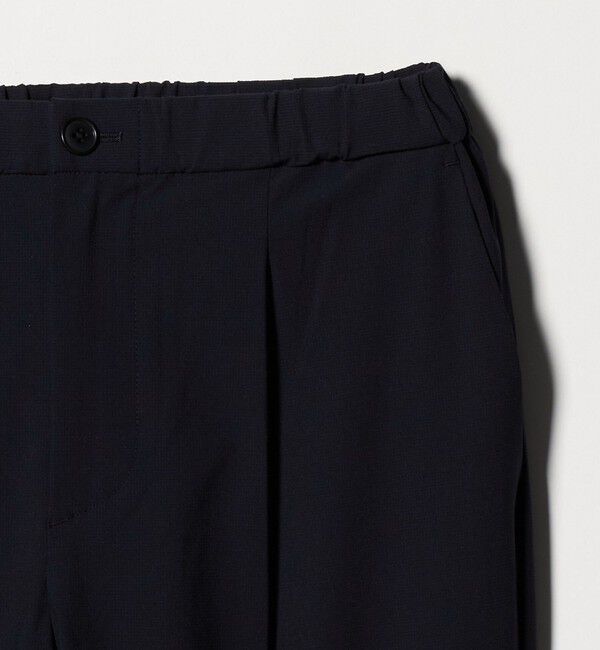 BEAUTY&YOUTH UNITED ARROWS「クールタッチ TR 1プリーツ イージーパンツ NO.5 ストレッチ 接触冷感」|チノ|