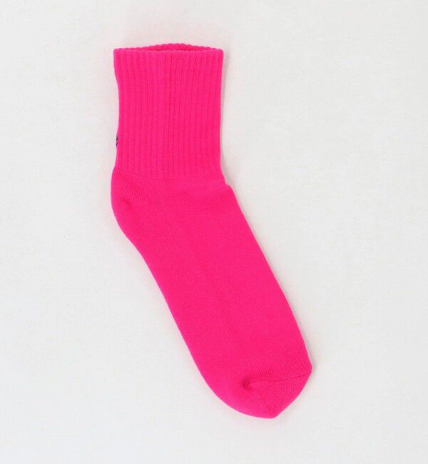 NICE WEATHER「＜NICE WEATHER＞シグネチャーロゴ カラーショートソックス」|ソックス|PINK