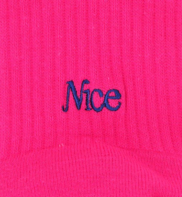 NICE WEATHER「＜NICE WEATHER＞シグネチャーロゴ カラーショートソックス」|ソックス|