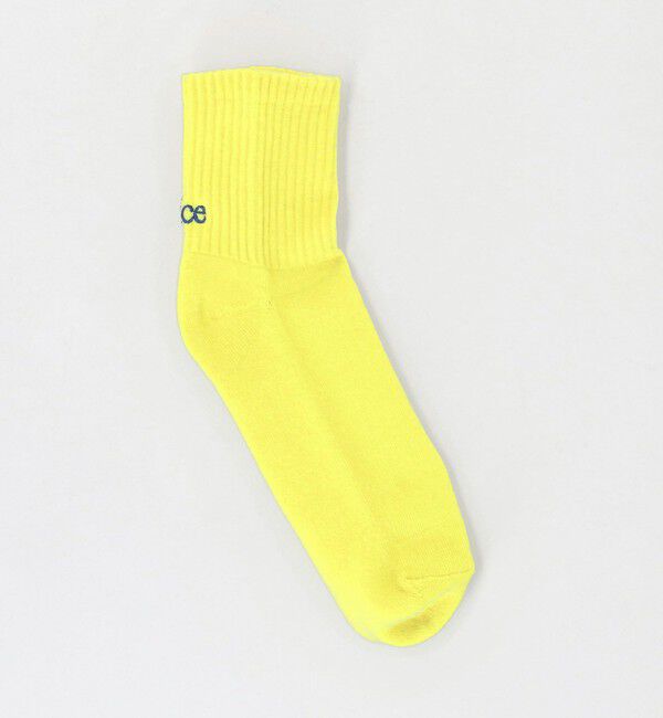 NICE WEATHER「＜NICE WEATHER＞シグネチャーロゴ カラーショートソックス」|ソックス|YELLOW
