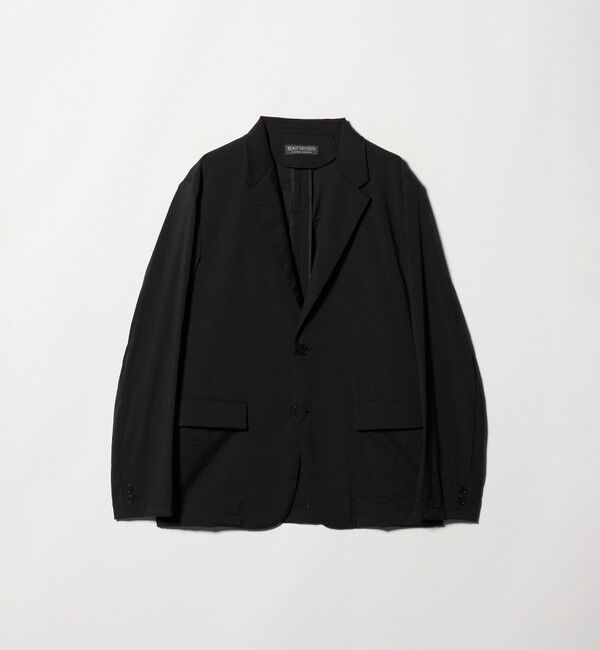 BEAUTY&YOUTH UNITED ARROWS「MIXTURE ナイロン コンフォート ジャケット ヨコストレッチ 撥水機能 ウォッシャブル セットアップ対応」|テーラードジャケット|