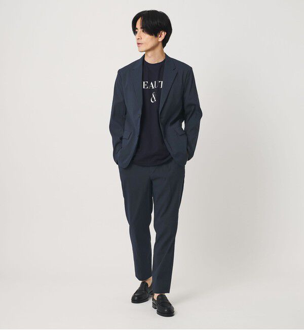 BEAUTY&YOUTH UNITED ARROWS「MIXTURE ナイロン コンフォート ジャケット ヨコストレッチ 撥水機能 ウォッシャブル セットアップ対応」|テーラードジャケット|