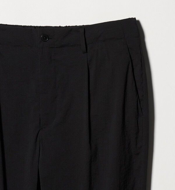 BEAUTY&YOUTH UNITED ARROWS「MIXTURE ナイロン 1プリーツ テーパード パンツ NO.5 ヨコストレッチ 撥水機能 ウォッシャブル セットアッ」|チノ|