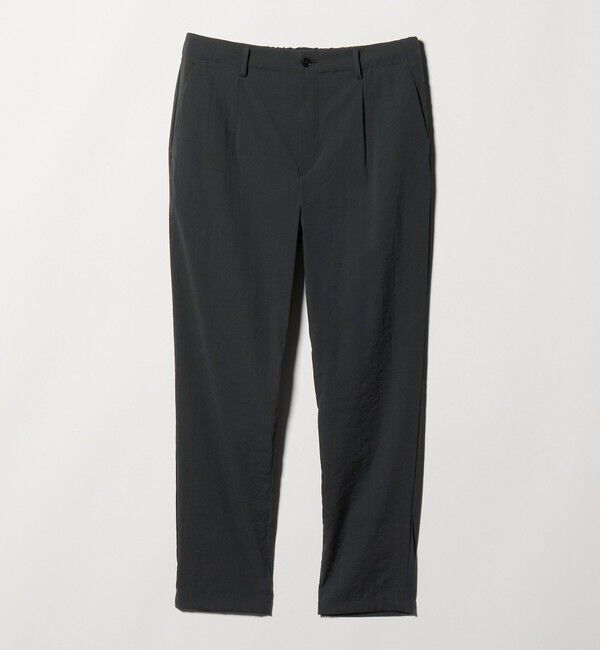 BEAUTY&YOUTH UNITED ARROWS「MIXTURE ナイロン 1プリーツ テーパード パンツ NO.5 ヨコストレッチ 撥水機能 ウォッシャブル セットアッ」|チノ|