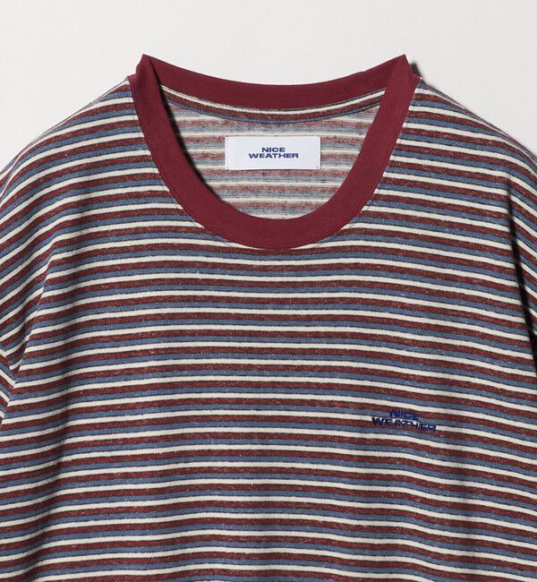 NICE WEATHER「＜NICE WEATHER＞マルチボーダー Tシャツ」|Tシャツ・カットソー|