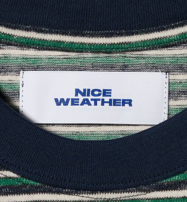 NICE WEATHER「＜NICE WEATHER＞マルチボーダー Tシャツ」|Tシャツ・カットソー|