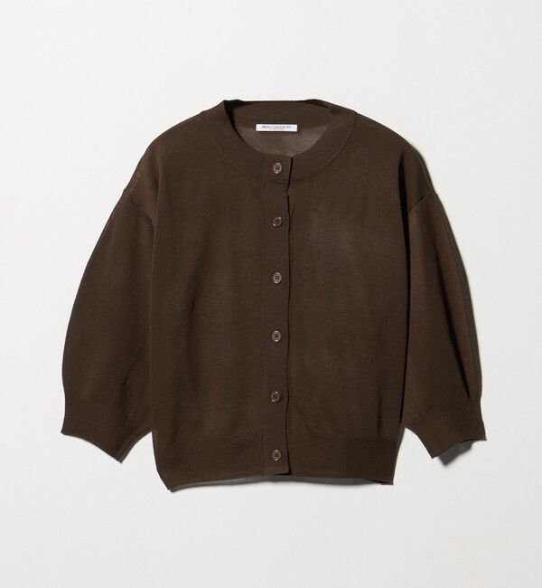 BEAUTY&YOUTH UNITED ARROWS「【WEB限定 Wardrobe DAILY MINIMAL】ハーフスリーブ シアーカーディガン ウォッシャブル」|カーディガン|