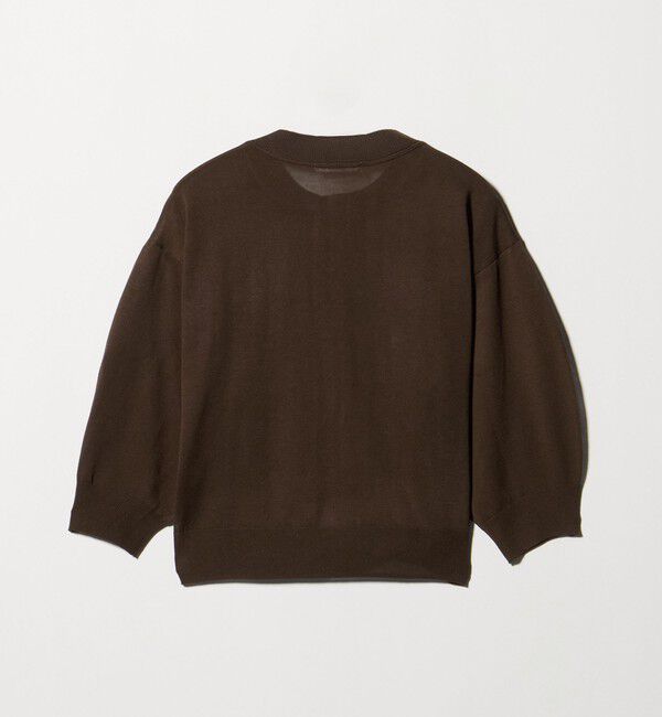 BEAUTY&YOUTH UNITED ARROWS「【WEB限定 Wardrobe DAILY MINIMAL】ハーフスリーブ シアーカーディガン ウォッシャブル」|カーディガン|