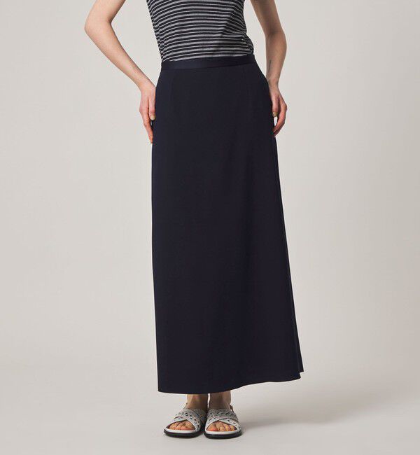 STEVEN ALAN「＜Steven Alan＞バックサテン ジョーゼット ロングスカート」|スカート|