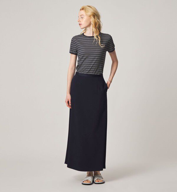 STEVEN ALAN「＜Steven Alan＞バックサテン ジョーゼット ロングスカート」|スカート|
