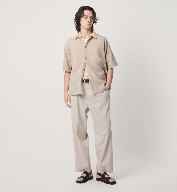 BEAUTY&YOUTH UNITED ARROWS「KNITEE リネンブレンド ミラノ シャツ ウォッシャブル」|カーディガン|