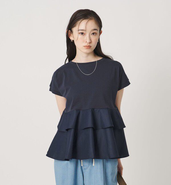 BEAUTY&YOUTH UNITED ARROWS「【WEB限定】ペプラム ショートスリーブプルオーバー」|Tシャツ・カットソー|