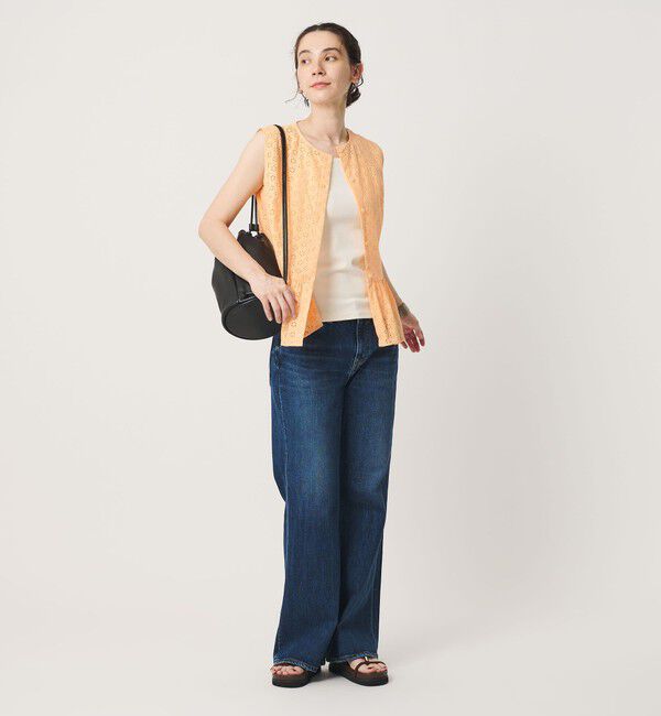 BEAUTY&YOUTH UNITED ARROWS「エンブロイダリー ペプラム ノースリーブ チュニック ウォッシャブル」|シャツ・ブラウス|