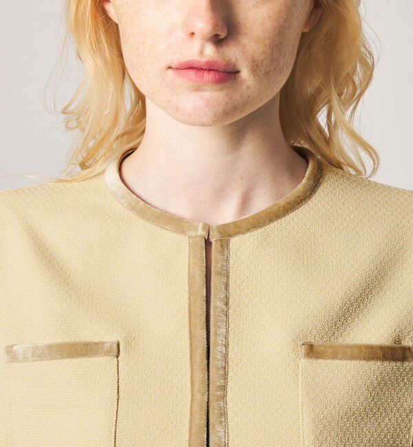 STEVEN ALAN「＜Steven Alan＞ジャガード ブルゾン」|ノーカラージャケット|