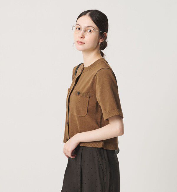 BEAUTY&YOUTH UNITED ARROWS「ポケット ハーフスリーブ カーディガン ウォッシャブル」|カーディガン|