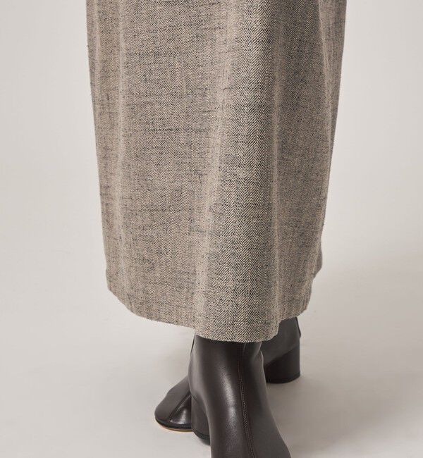 STEVEN ALAN「＜Steven Alan＞ヘリンボーン ツイードライク エプロン ワンピース」|ワンピース|